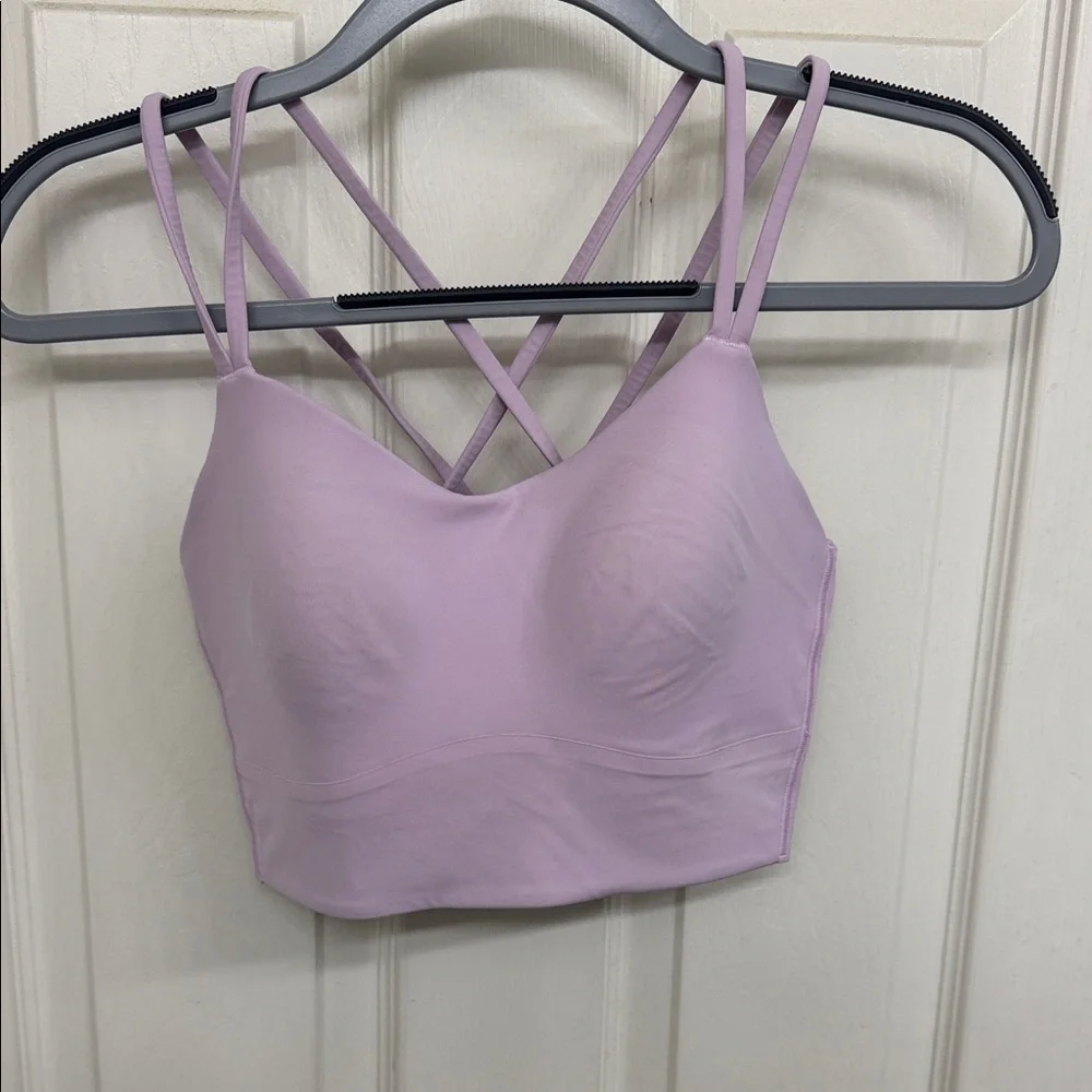 Lululemon Like a Cloud Longline Bra in Lavender Frost: 10 - Picture 6 of 7